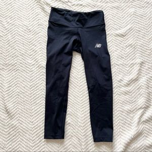 New Balance Navy Cropped Sport Legging’s in Size XS Polyester & Spandex